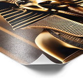 **「吠え王室のる：金のファラオの獅子** フォトプリント            (角)