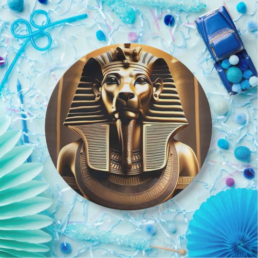 **「吠え王室のる：金のファラオの獅子** ペーパープレート (パーティー)