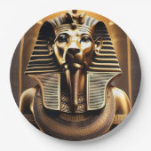 **「吠え王室のる：金のファラオの獅子** ペーパープレート (正面)