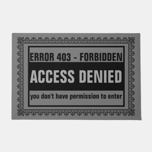否定しました403禁止された間違いをアクセスして下さい ドアマット (正面)