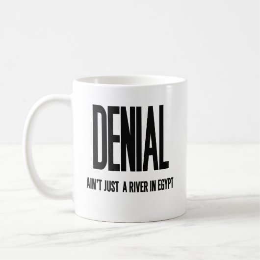 否定はエジプトのちょうど川ではないです コーヒーマグカップ (左)
