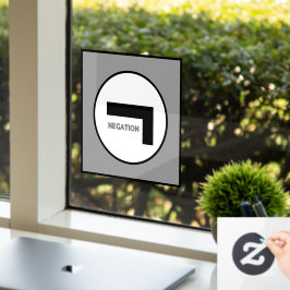 否定ウィンドウの固定 ウィンドウサイン