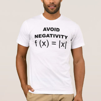 否定性のおもしろTシャツを避けて下さい Tシャツ