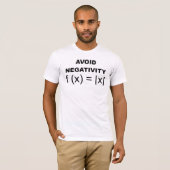 否定性のおもしろTシャツを避けて下さい Tシャツ (正面フル)