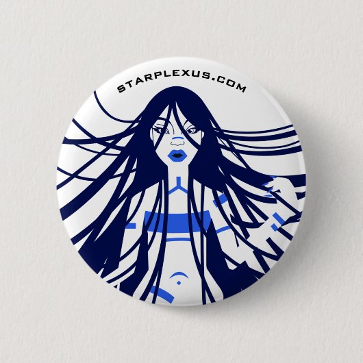 否定的なボタン 缶バッジ (正面)