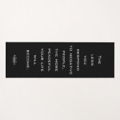 否定的な人々に反応しない引用文モノグラム ヨガマット (正面(横))