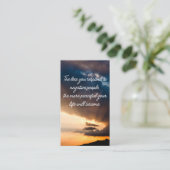 否定的な人々のサンセット写真に反応しない 名刺 (スタンド正面)