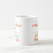 否定的な心は決して前向きな生命を与えません コーヒーマグカップ (中央)