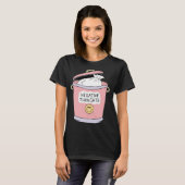 否定的な思遠くにいを投げ掛ける Tシャツ (正面フル)