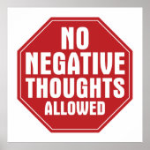 否定的な考えは許されない ポスター (正面)