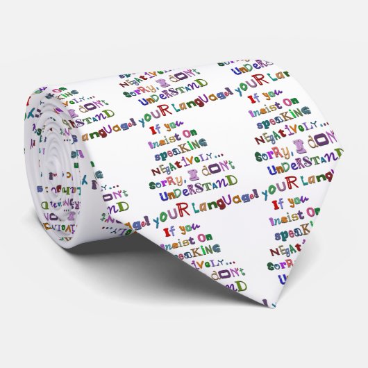 否定的な言語 ネクタイ (ロール)