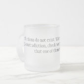 否定 フロストグラスマグカップ (正面左)