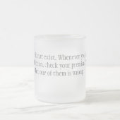 否定 フロストグラスマグカップ (中央)