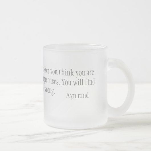 否定 フロストグラスマグカップ (右)