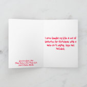 含まれていない歪んだサンタカード…おもちゃ! シーズンカード (内部)