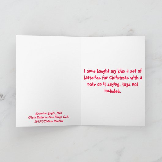 含まれていない歪んだサンタカード…おもちゃ! シーズンカード (内部)