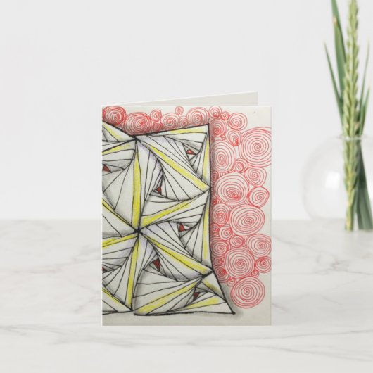 含まれている元の芸術カード標準的な封筒 サンキューカード (正面)