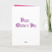 含まれている母の日カード標準的な白い封筒 カード (裏面)