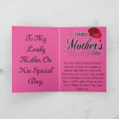 含まれている母の日カード標準的な白い封筒 カード (内部)