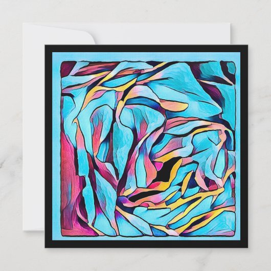 含まれている白い封筒が付いている平らなリネンメッセージカード ノートカード (正面)