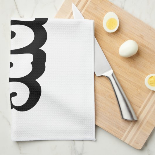 吸う人 キッチンタオル (四つ折り)