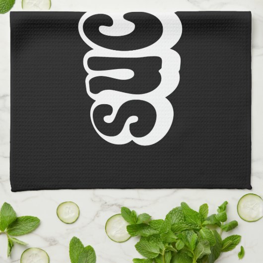 吸う人 キッチンタオル (折り畳み)