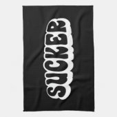 吸う人 キッチンタオル (縦)