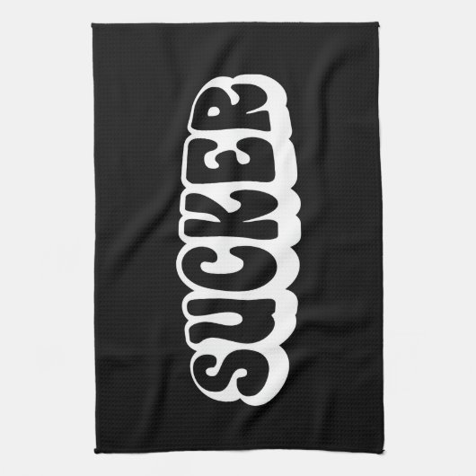 吸う人 キッチンタオル (縦)