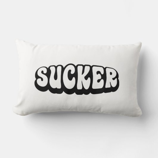 吸う人 ランバークッション (正面)