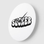 吸う人 ラージ壁時計 (傾斜)