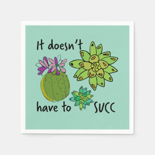 吸う必要はない スタンダードカクテルナプキン (正面)