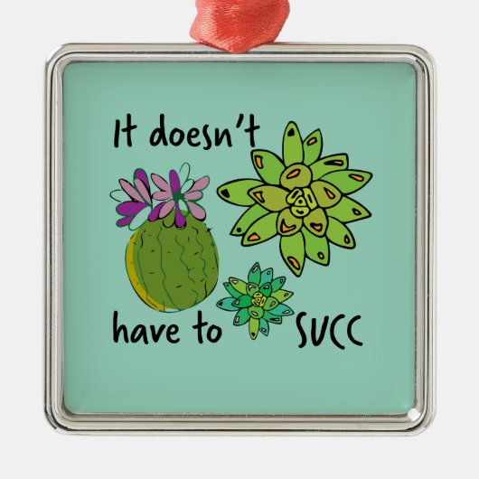 吸う必要はない メタルオーナメント (正面)