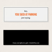 吸おもしろいSkinny Business Card (正面&裏面)