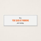 吸おもしろいSkinny Business Card (正面)