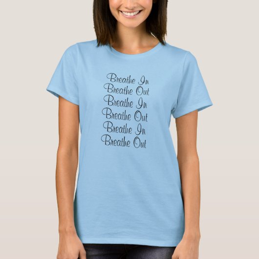 吸って吐いて、吸って吐いて Tシャツ (正面)