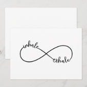 吸って、吐いて、無限大記号 招待状 (正面/裏面)