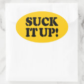 吸よ！ 楕円形シール (バッグ)