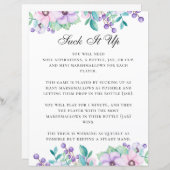 吸よ。赤ちゃんシャワーゲーム。紫のフローラ (正面/裏面)