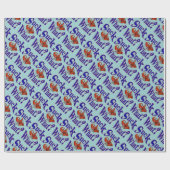 吸何！ザリガニ紙 ラッピングペーパー (フラット)