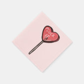 吸反バレンタインハート吸盤 スタンダードカクテルナプキン (角)