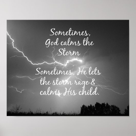 吸息性クリスチャン引用文 ポスター (正面)