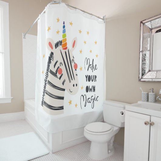 吸気ゼブリコーン シャワーカーテン (インサイチュ)