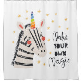 吸気ゼブリコーン シャワーカーテン (正面)