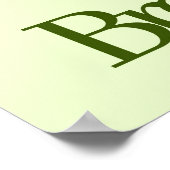 吸気口,エキシェール,呼吸レトログリーンタイポグラフィ ポスター (角)