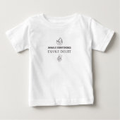 吸気性自信の疑いを吐く ベビーTシャツ (正面)