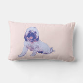 吸水性の高いタオル地雑種犬の枕 ランバークッション (裏面)