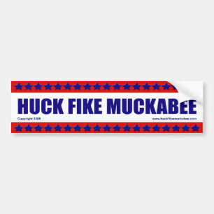 吸水性の高いタオル地Fike Muckabee バンパーステッカー