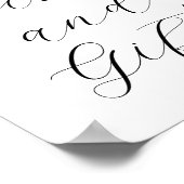 吸汁及びユーカリのカードとギフトのサイン ポスター (角)