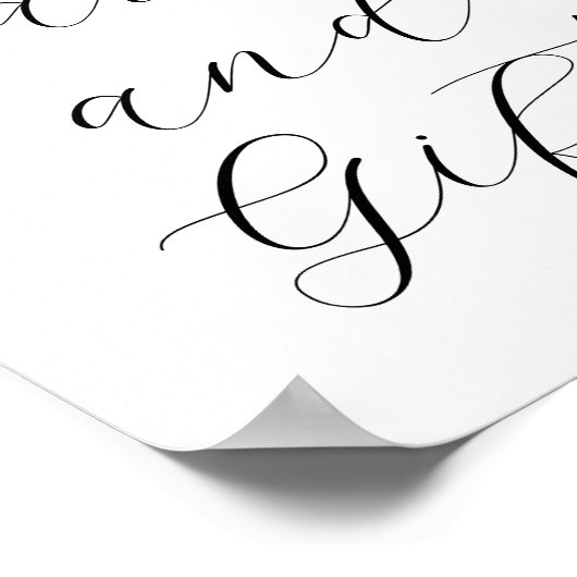 吸汁及びユーカリのカードとギフトのサイン ポスター (角)