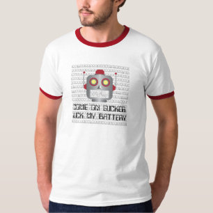 吸盤で"来られるロボット" Tシャツ